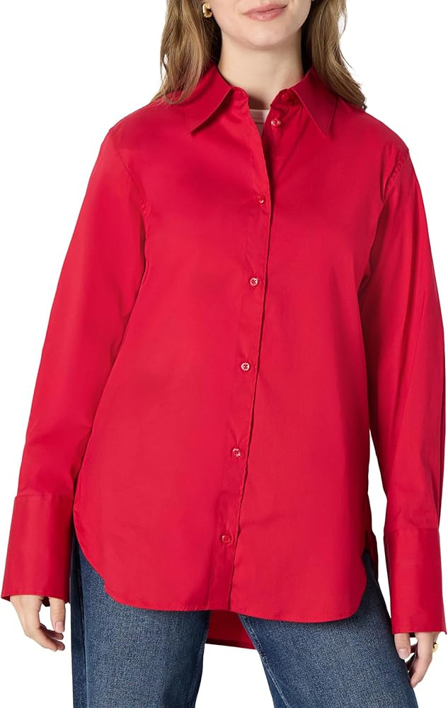 Amazon Essentials (Demi's Pick Women's Oversized-Fit Cotton Stretch Poplin Button-Down Dress Shir... | Amazon (US)