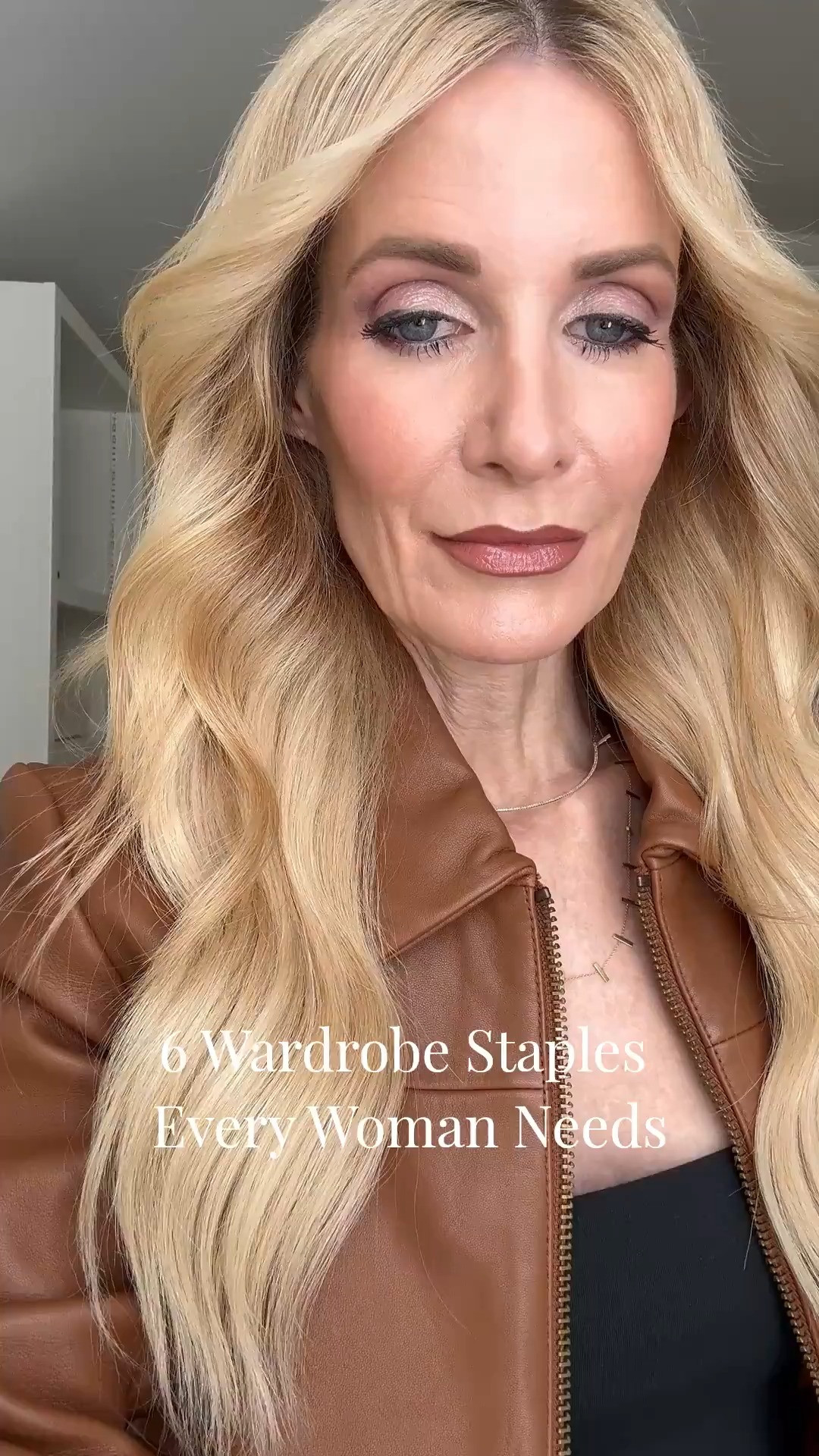 If I woke up today and everything vanished from my closet, these are the SIX pieces I’d add back immediately. 🤍 True wardrobe staples you’ll wear on repeat: 1️⃣ Quince Leather Bomber Jacket Buttery-soft real leather, perfect fit, timeless. Comes in several colors. Wearing XS — runs true to size. 2️⃣ Quince Long-Sleeve Black Bodysuit So stretchy, so comfy — honestly my most comfortable bodysuit. Wearing XS — runs true to size. 3️⃣ Black Belt with a Simple Gold Buckle Instantly elevates any outfit. 4️⃣ Pistola High-Waisted Wide-Leg Jeans (Dark Wash) Impeccable fit, elongating, and actually comfortable. Wearing size 24 — runs true to size. 5️⃣ Leopard Pointed-Toe Kitten Heels Mesh detailing = comfortable. Low heel = very wearable. 6️⃣ Quince Real Leather Handbag Classic, structured, everyday perfection. Comes in 3 colors (black is my fave). 👉 If you want to see the full 12-piece capsule wardrobe I just created for 2026, I posted a long-form YouTube video that went live yesterday. The link is in my Stories — definitely check it out if you want access to the entire 2026 capsule wardrobe. 

 

#LTKgrwm #LTKootd #LTKOver40