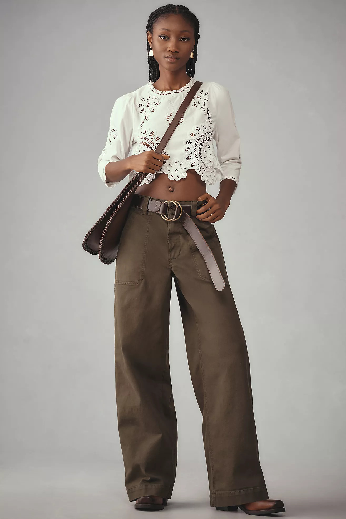 Joe's Jeans Chloe Utility Wide-Leg Pants | Anthropologie (US)