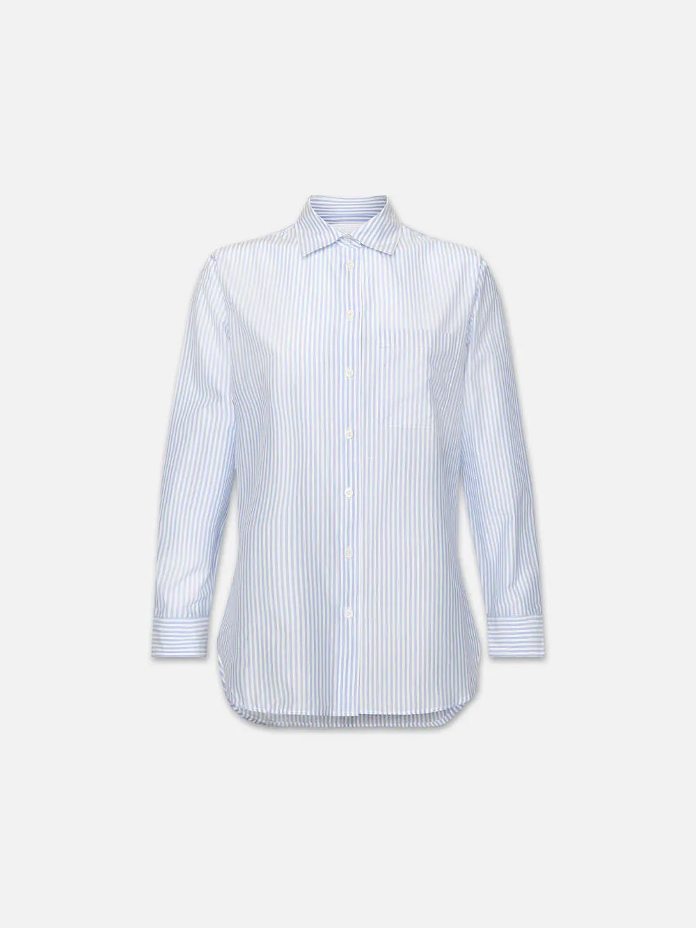 The Classic Pocket Shirt  in  Chambray Multi | Frame Denim