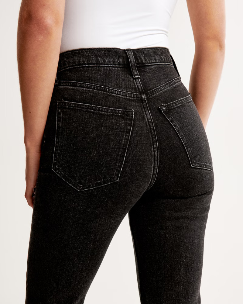 Ultra High Rise Ankle Straight Jean | Abercrombie & Fitch (US)