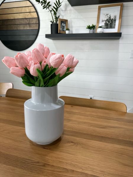 These faux tulips brighten up our dining room, look realistic, and the best part - I don’t have to water them! Currently on sale too 👏🏼

#centerpiece #homedecor #flower #floral #spring

#LTKhome #LTKSeasonal #LTKsalealert