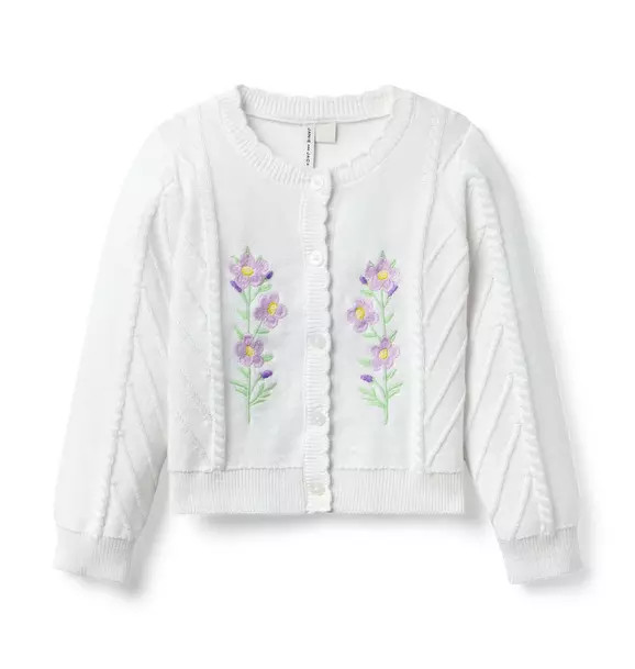 Embroidered Floral Cardigan | Janie and Jack