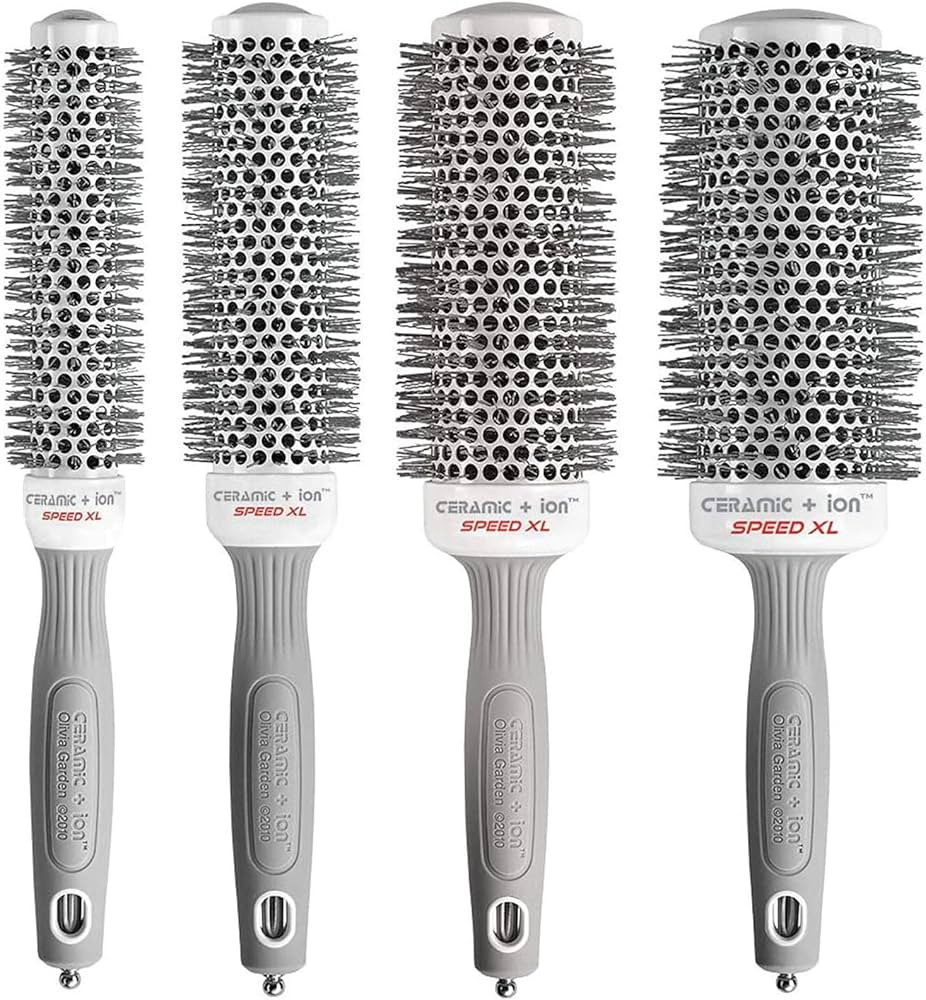 Olivia Garden Ceramic + Ion Speed XL - Extra-Long Round Thermal Hair Brush - Not Electrical - Pro... | Amazon (US)