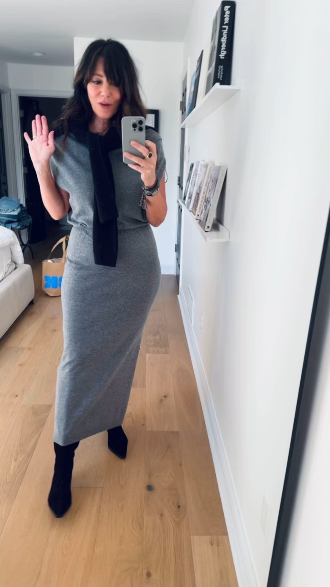 Ok I filmed this yesterday and jinxed the weather, it rained all day and feels like fall! 
Sweater dress 
Perfect for work or going out 
@nordstromrack #nordstromrackpartner 
#rackscore 

#LTKStyleTip #LTKFindsUnder50 #LTKWorkwear