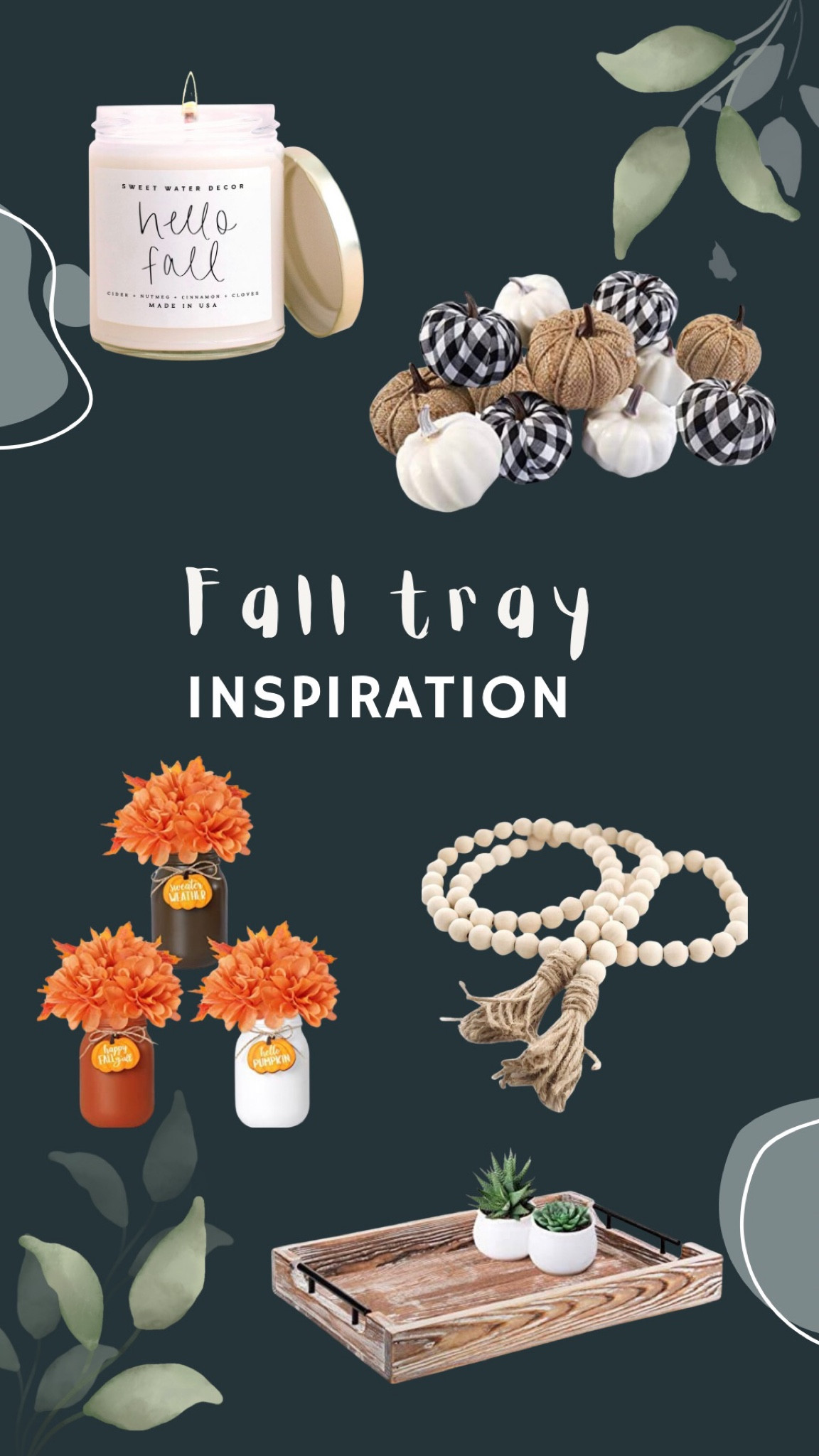 Fall tray inspo vibes 🍂🍁🪴

#LTKunder50 #LTKhome #LTKSeasonal
