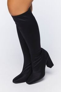 Knee-High Block Heel Boots (Wide) | Forever 21 (US)
