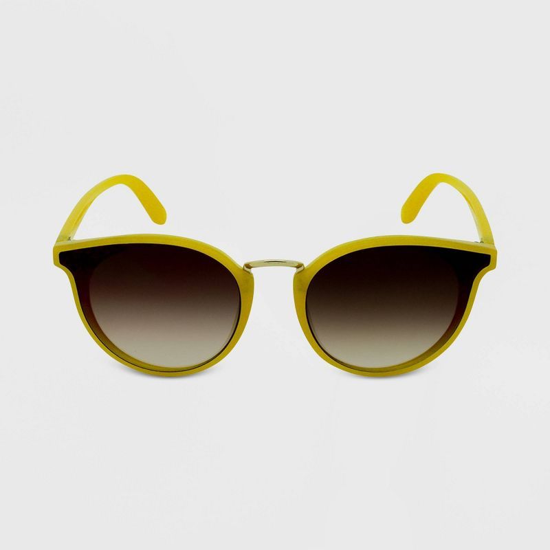 Women&#39;s Round Sunglasses - Wild Fable&#8482; Yellow | Target
