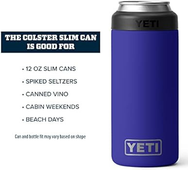 YETI Rambler 12 oz. Colster Slim Can Insulator for the Slim Hard Seltzer Cans | Amazon (US)