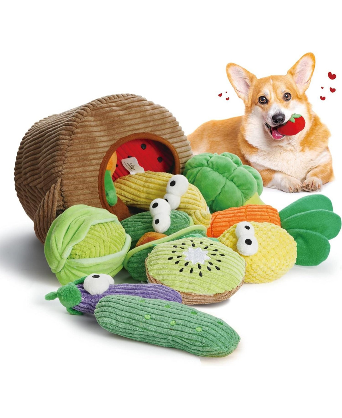 Nocciola 15 Pack Grocery Bag Crinkle Dog Squeaky Toys,Christmas gift,Plush Dog Toys for Aggressive Chewers,Stuffed Dog Chew Toys for Small Medium Dogs | Macy's