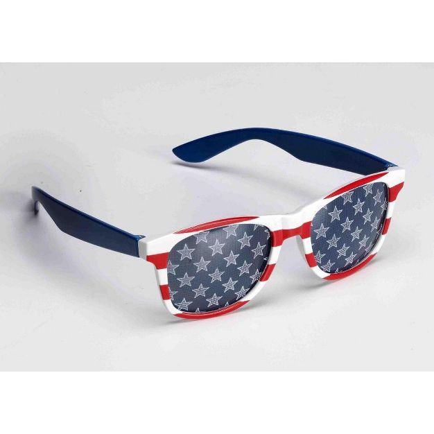Forum Novelties Patriotic Red, White, And Blue Adult Costume Sunglasses | Target