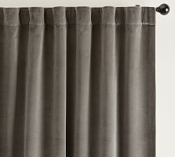 Velvet Twill Blackout Curtain | Pottery Barn (US)