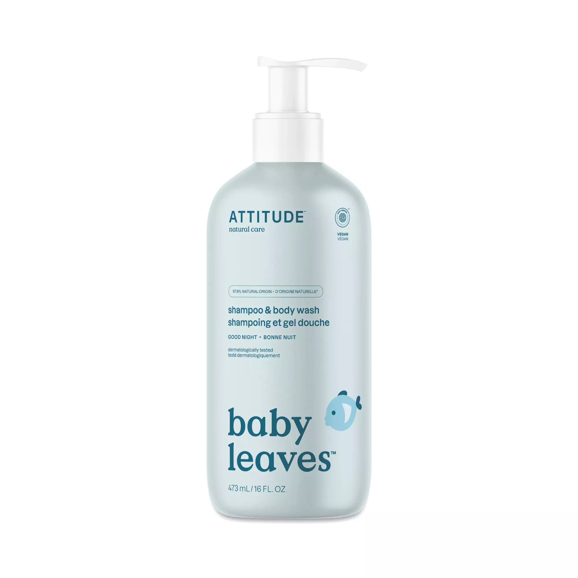 Attitude Baby Leaves Shampoo & Body Wash, Good Night 16 fl oz bottle | Thrive Market