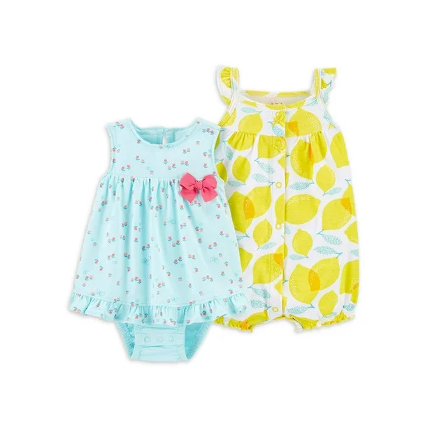 Child of Mine by Carter's Baby Girl Dress & Romper, 2pk | Walmart (US)