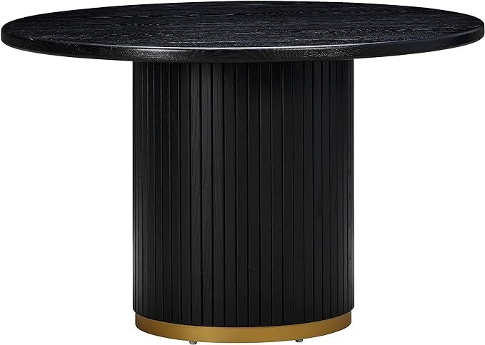 Tov Furniture Chelsea Black Oak Round Dining Table | Amazon (US)