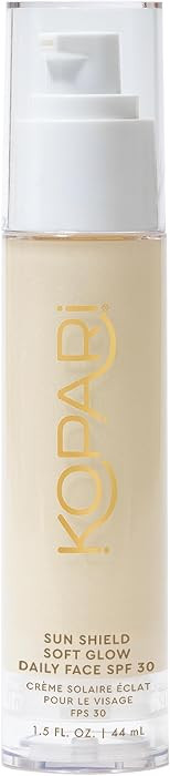 Kopari Sun Shield Soft Glow - Daily Face SPF 30, Sheer Lightweight Sunscreen, Healthy Radiant Glo... | Amazon (US)