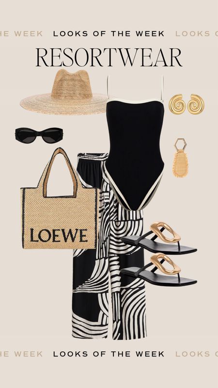 Beach outfit, resort wear fit 