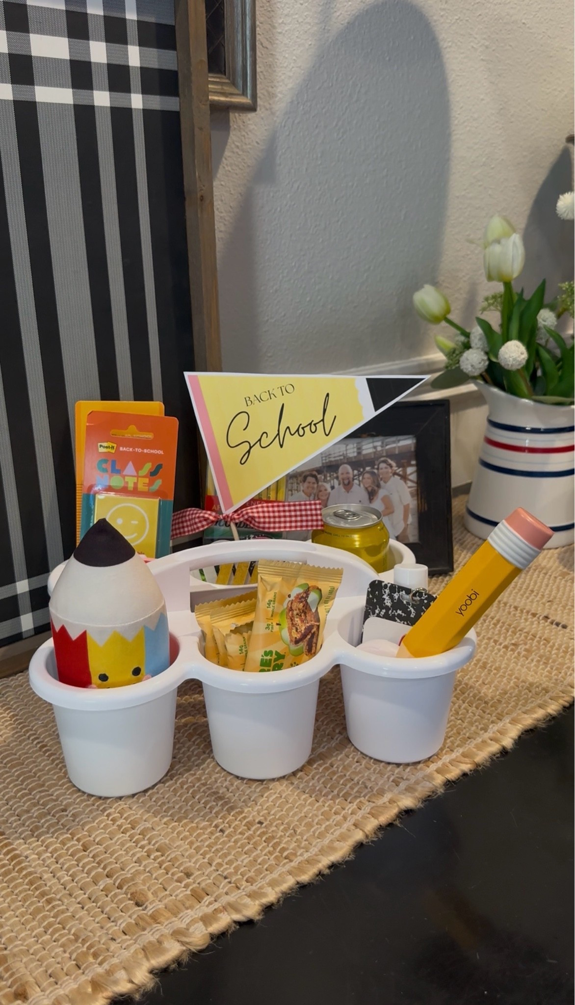 Loving this back to school caddy! Filled with a little bit of everything. A gift teachers or staff will love. Join me for more gift ideas!🍎🚌📝

#LTKstorytime #LTKSeasonal #LTKHome