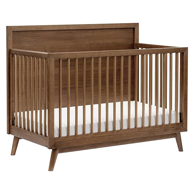 Babyletto Palma 4-in-1 Convertible Crib with Toddler Bed Conversion Kit in Natural Walnut, Greeng... | Amazon (US)