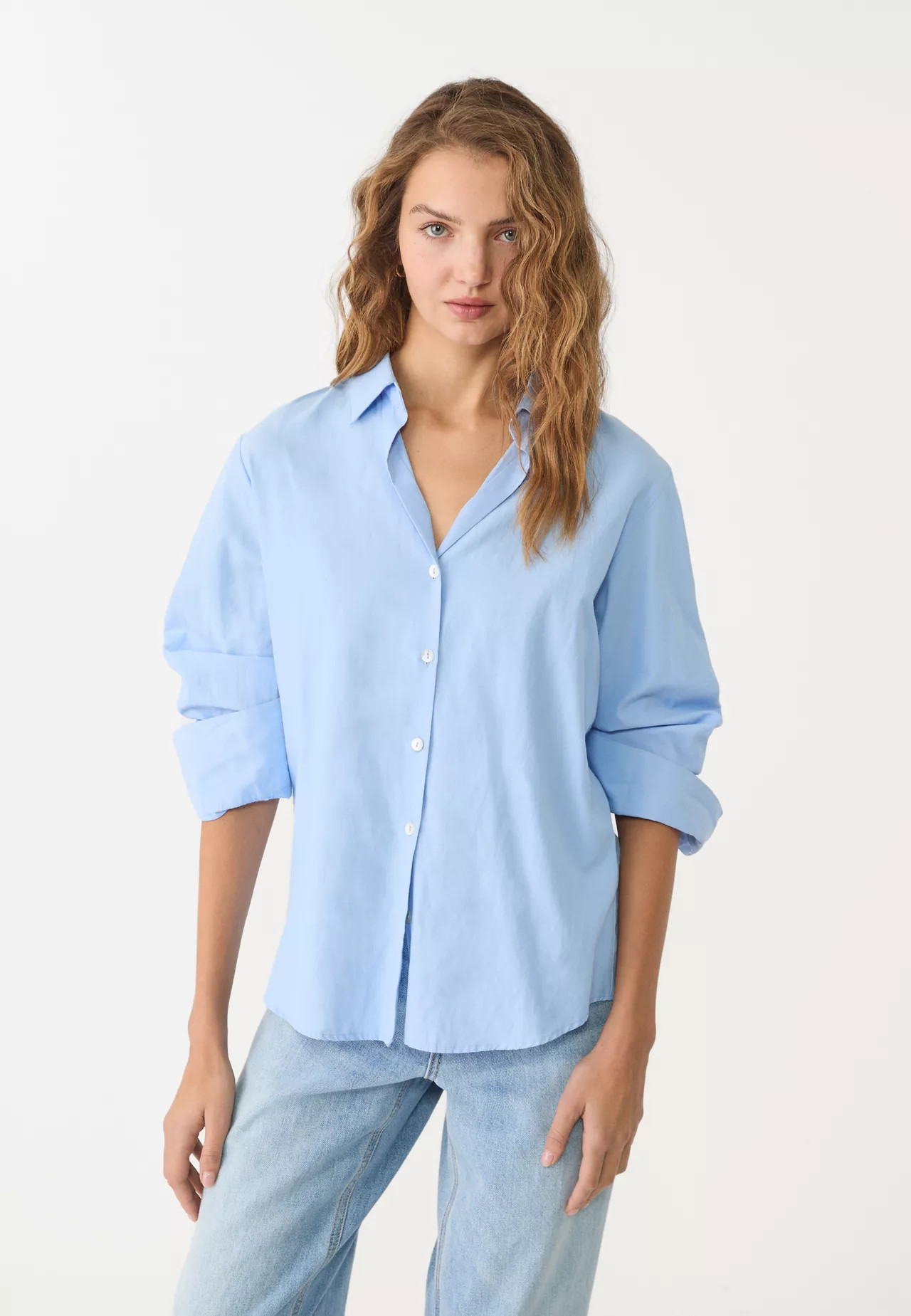 Basic popeline blouse | Stradivarius (NL)