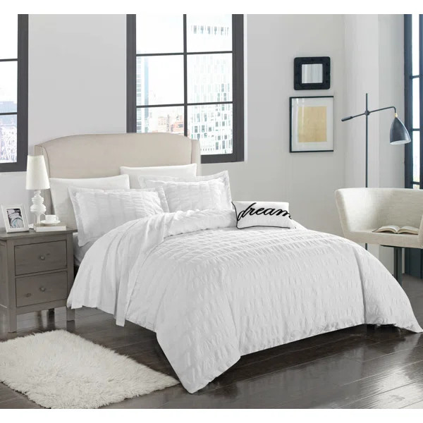 Agee 100% Cotton 4 Piece Duvet Cover Set | Wayfair North America