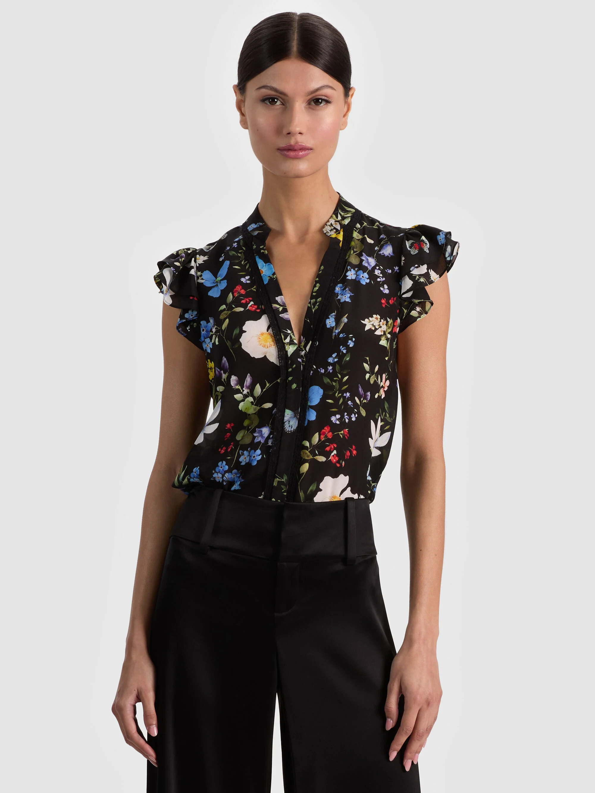 ARLETTE SILK BLOUSE | Alice + Olivia