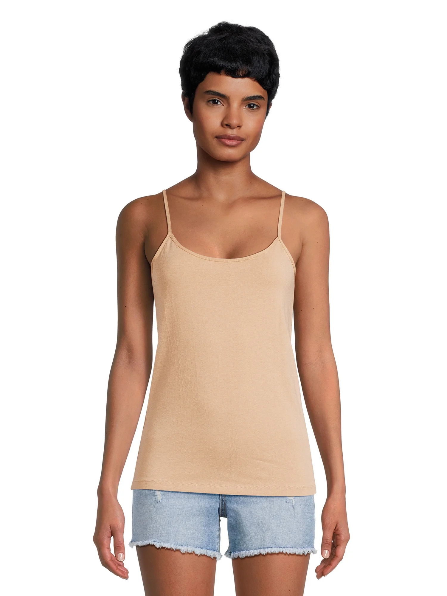 Time and Tru Adjustable Strap Cami | Walmart (US)