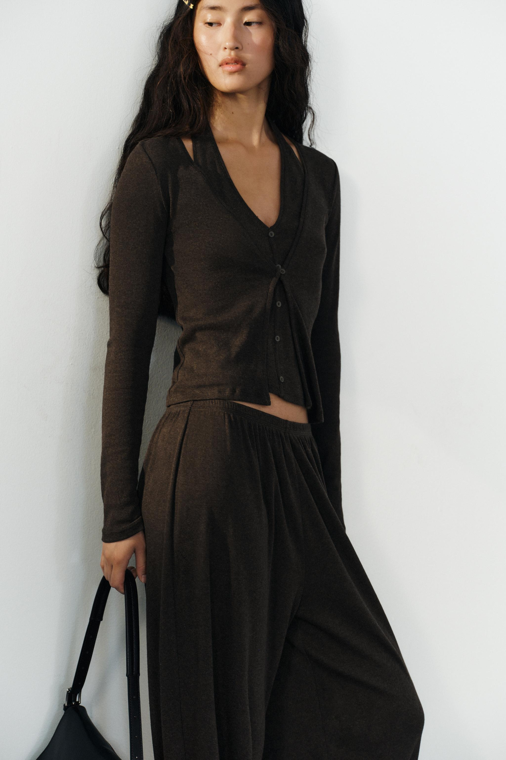 DOUBLE-LAYER EFFECT JACKET TOP | Zara US