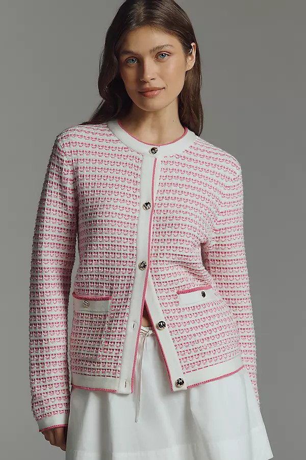 Collarless Knit Jacket | Anthropologie (US)