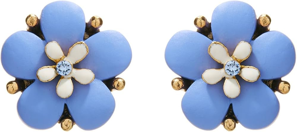 Amazon.com: Oscar de la Renta, Sakura Button Earrings, Wisteria : Luxury Stores | Amazon (US)
