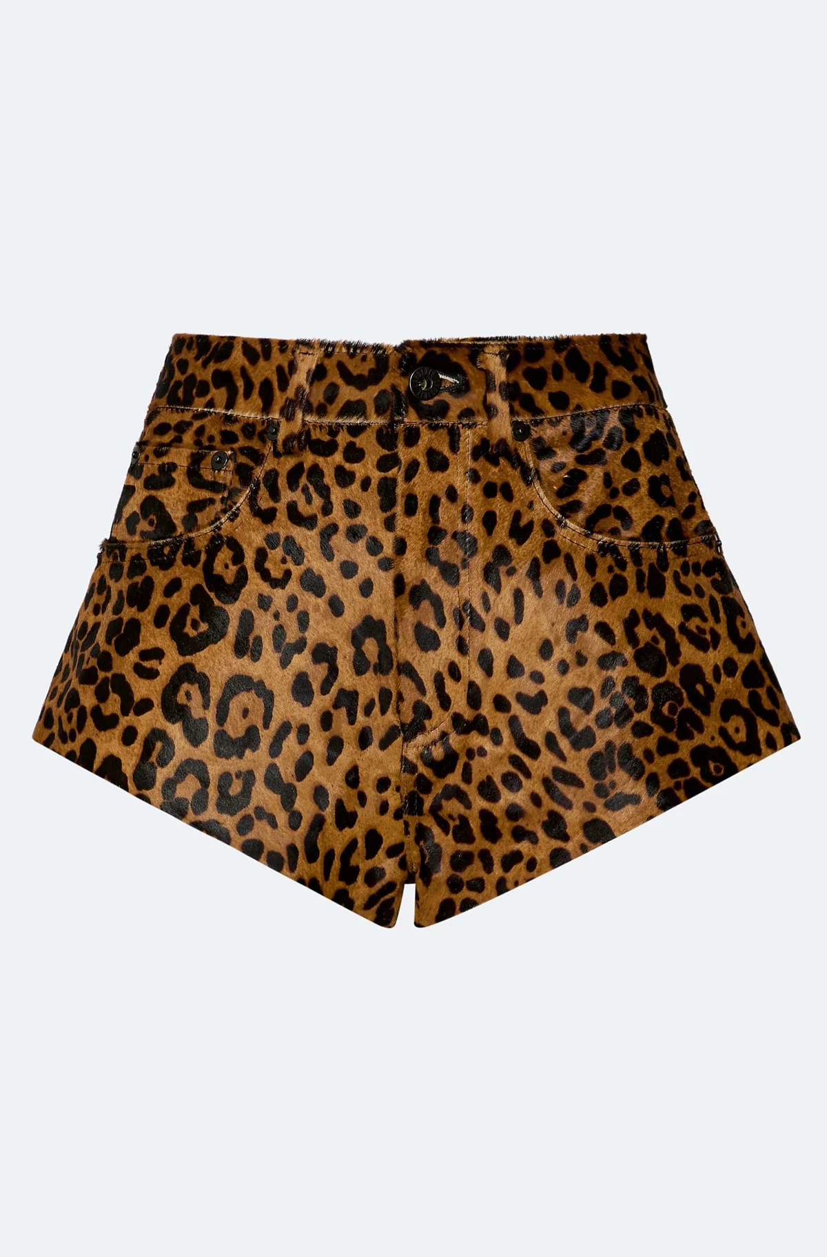 Leopard Calf Hair Mini Short
Price Upon Request
COLOR - LEOPARD

SIZE
00
0
2
4
6
8
10
12
14
SIZE GUIDE

SIZE GUIDE
INCHES
CENTIMETERS
ALPHA 
(US)	NUMERIC
(US)	BUST	WAIST	LOW HIP
XS	00	31	24	34
XS	0	32	25	35
S	2	33	26	36
S	4	34	27	37
M	6	35	28	38
M	8	36	29	39
L	10	37	30	40
L	12	38.5	31.5	41.5
XL	14	40	33	43
Detailed measurements of this product can be found under the Size & Fit details on the product.
NEED MORE HELP?

Our client services team is here to help with sizing.

EMAIL: CUSTOMERCARE@SHOPLAPOINTE.COM

Customer Service Hours: Monday- Friday 9am-6pm EST
*Please allow 1 business day for responses. 

MADE TO ORDER
6-8 week production time
Split your purchase into flexible payments with 
DETAILS
High waisted mini short featuring a five pocket detail with zip fly and button closure. 

Price Upon Request
Material: 100% Calfskin
Care: Dry Clean
Fit: True to size
Model is 5'10 and Wearing a Size S
 

SIZE & FIT
SHIPPING & RETURNS






CUSTOMER CARE
 | Lapointe (US)
