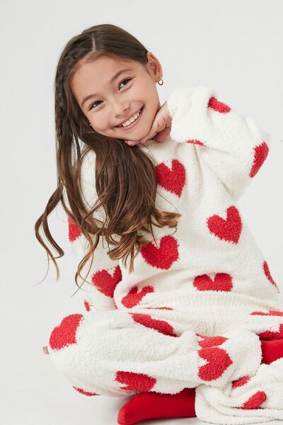 Girls Heart Pajama Hoodie (Kids) | Forever 21 (US)