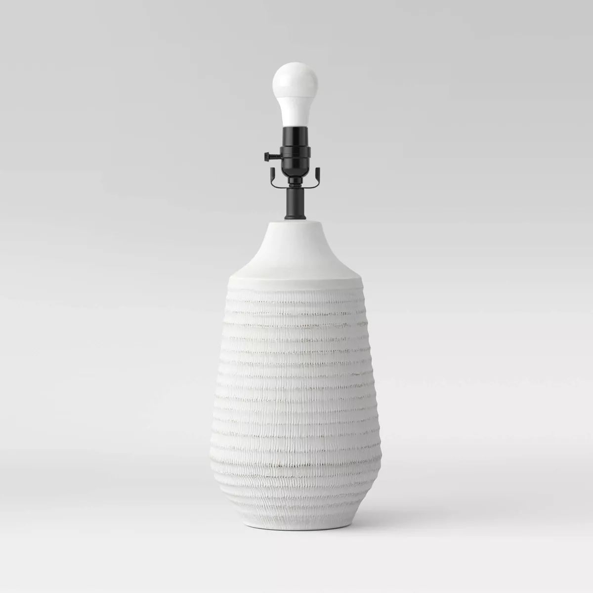 Large Textured Ceramic Lamp Base White - Threshold™ | Target