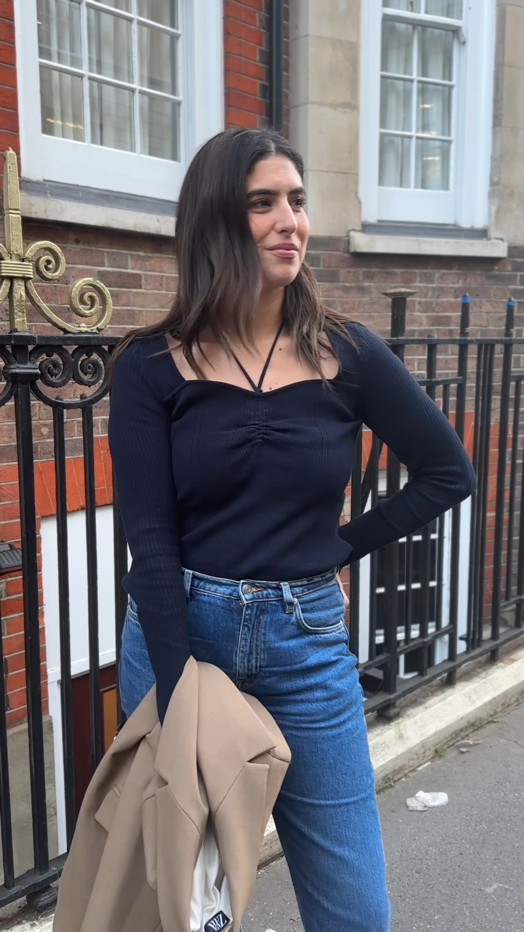 Halter neck top. Loafers. Merit beauty. Fisherman sandals  