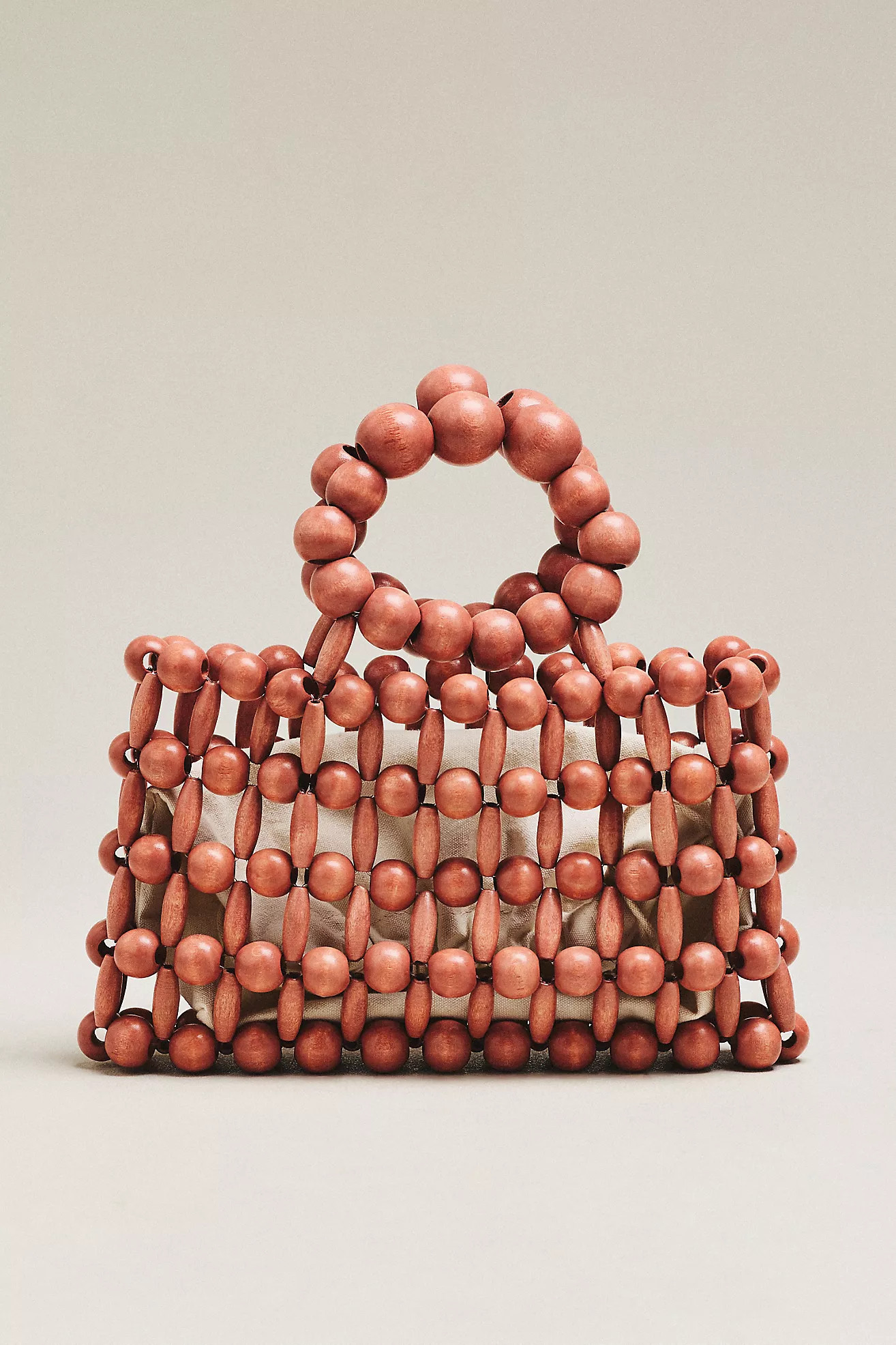 Wood Bead Top-Handle Mini Satchel | Anthropologie (US)