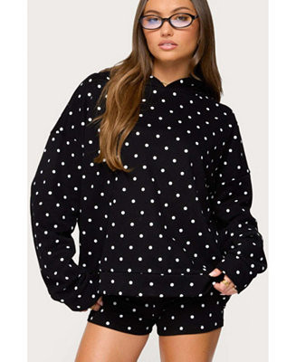 Women's Chelsie Polka Dot Hoodie | Macy's