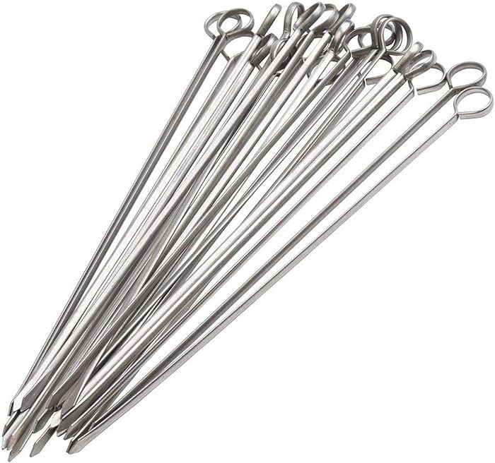 Blue Donuts 24 Pack Kabob Skewers for Grilling 12 Inch - BBQ Grill Grilling Accessories, Stainles... | Amazon (US)