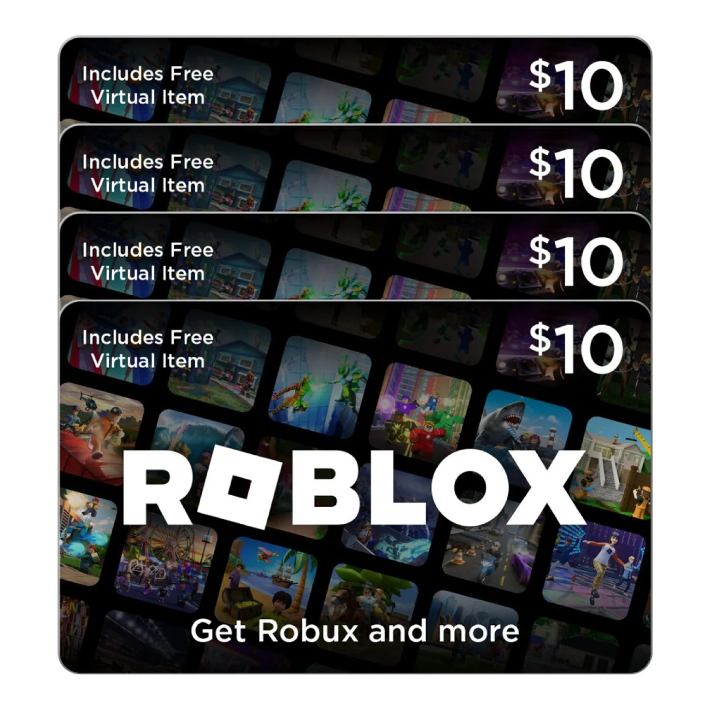 Roblox Digital Multipack - 4 x 10 [Digital] | Walmart (US)