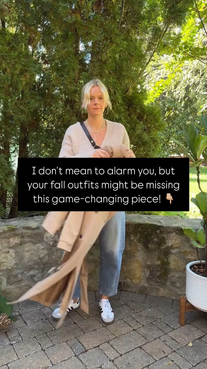 I don’t mean to alarm you, but your fall wardrobe needs a trench coat. 🍂✨ This classic piece isn’t just for rainy days—it’s the ultimate layering hero that adds polish to any outfit.

Pair it with jeans and a sweater for an effortless chiclook, throw it over a dress for instant elegance, or use it to tie together a cozy athleisure look. The possibilities are endless, and it’s a staple that never goes out of style.

Are you team trench? Let us know your favorite way to style one below! 🖤👇 

#FallFashion #WardrobeEssential #ChicWardrobe #PersonalStyling #effortlesstyle #personalstylist #nashvillestylist #styleover40 

#LTKOver40 #LTKWatchNow #LTKStyleTip