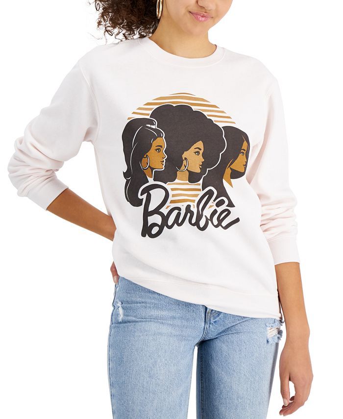 Love Tribe Juniors' Barbie Graphic-Print Sweatshirt & Reviews - Tops - Juniors - Macy's | Macys (US)