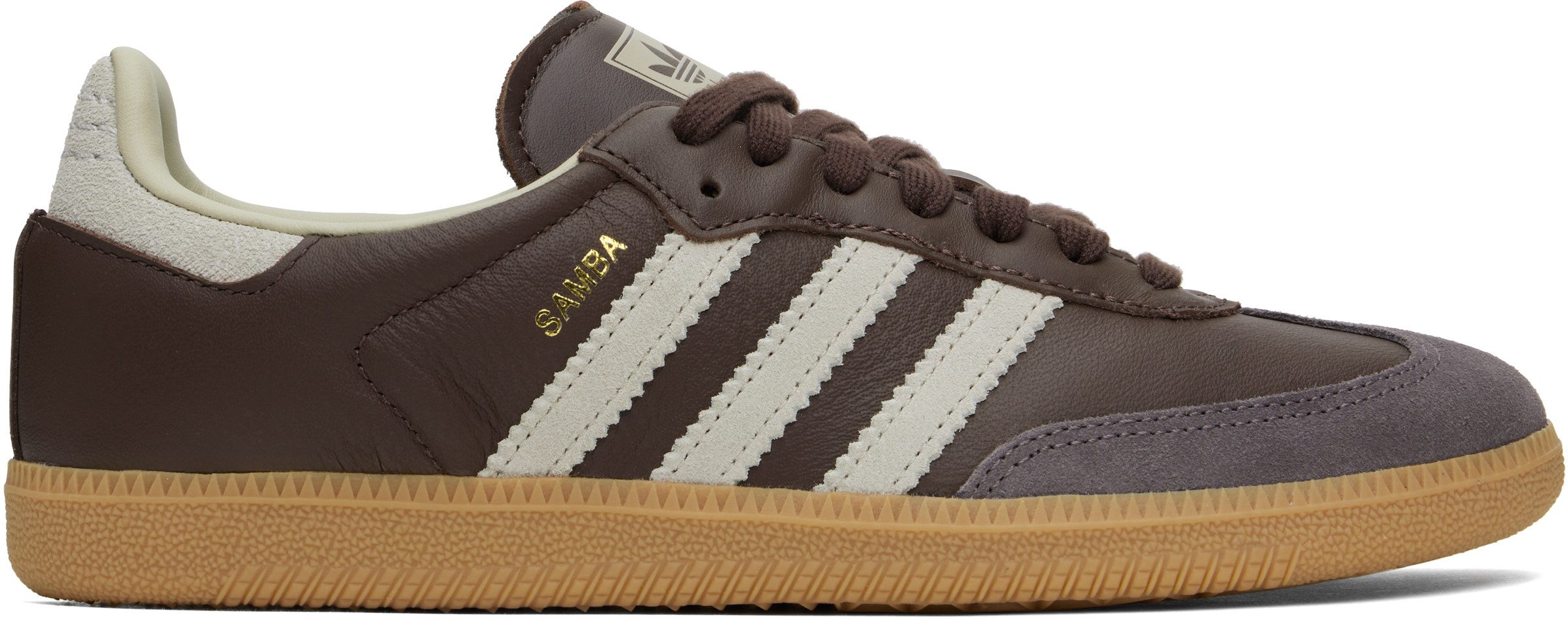 adidas Originals Brown Samba OG Sneakers | SSENSE