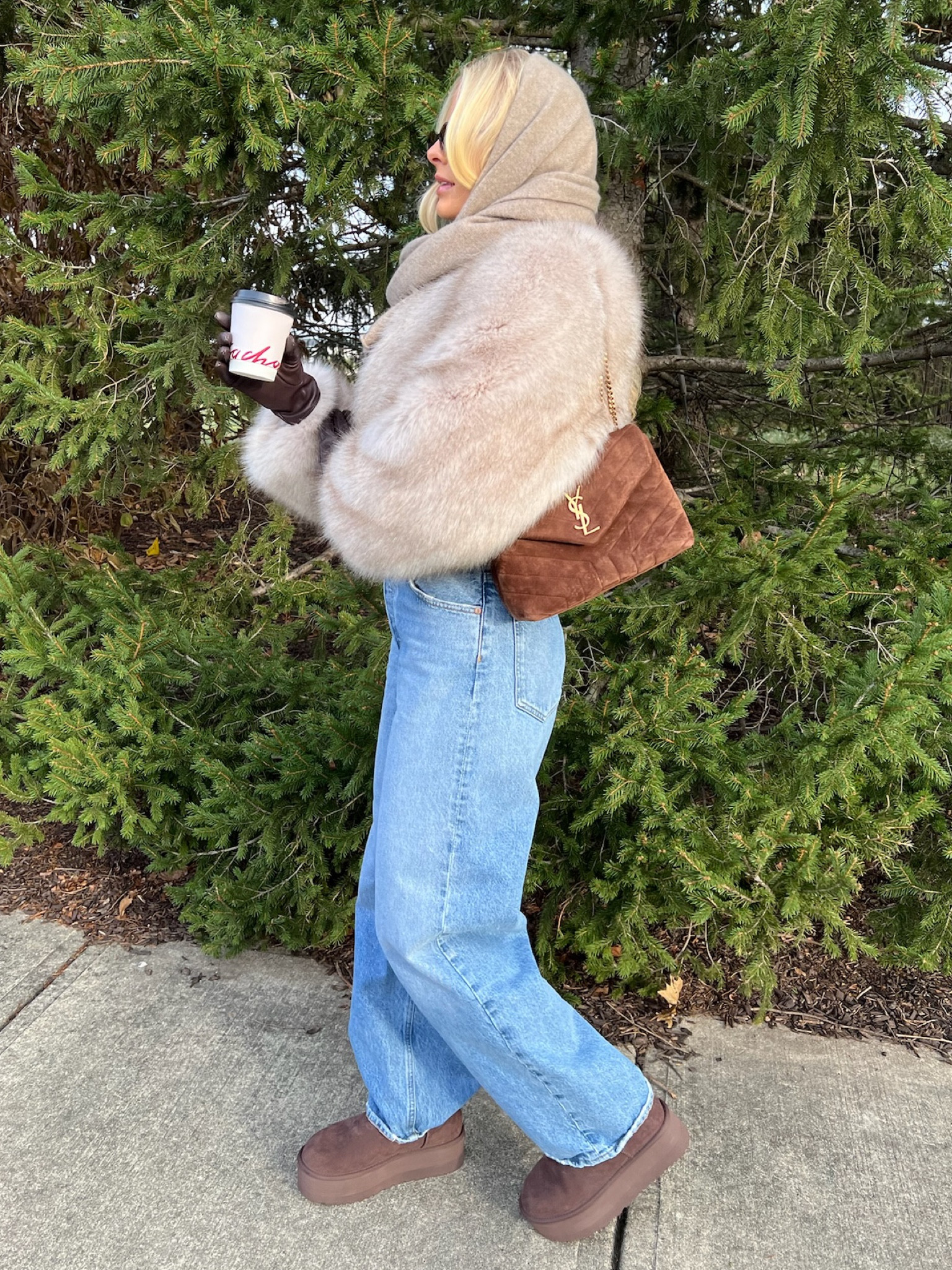 Faux fur coat is old from Mango - linking similar, sized down a size in my jeans to a 25, sized down a half size to the next full size in my Uggs. 
Scarf & gloves are sold out in the exact color I’m wearing, linking similar.

Winter Outfit | Mountain Outfit | Apres Ski | 

#kathleenpost

#LTKStyleTip 

#LTKSeasonal #LTKHoliday