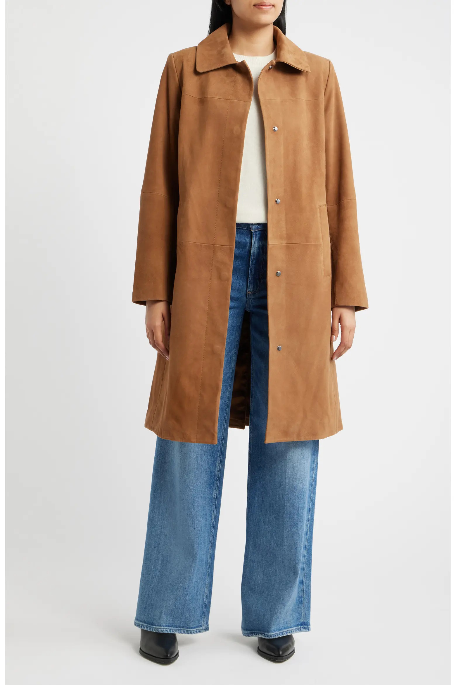 Long Suede Coat (Women) | Nordstrom | Nordstrom