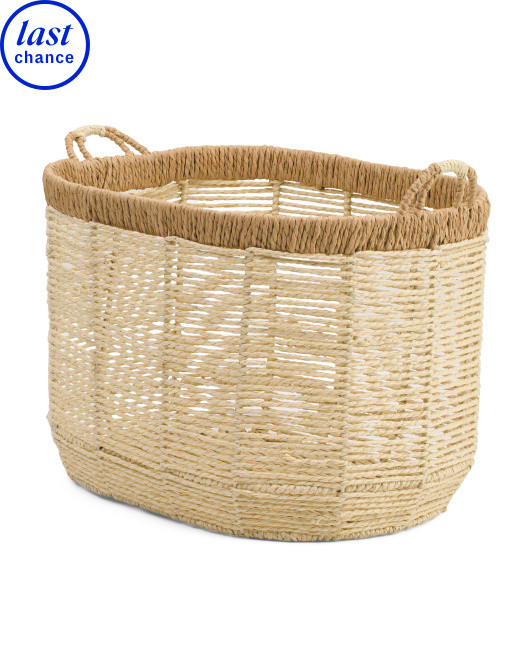 Paper Cord Oval Basket | Office & Storage | Marshalls | Marshalls