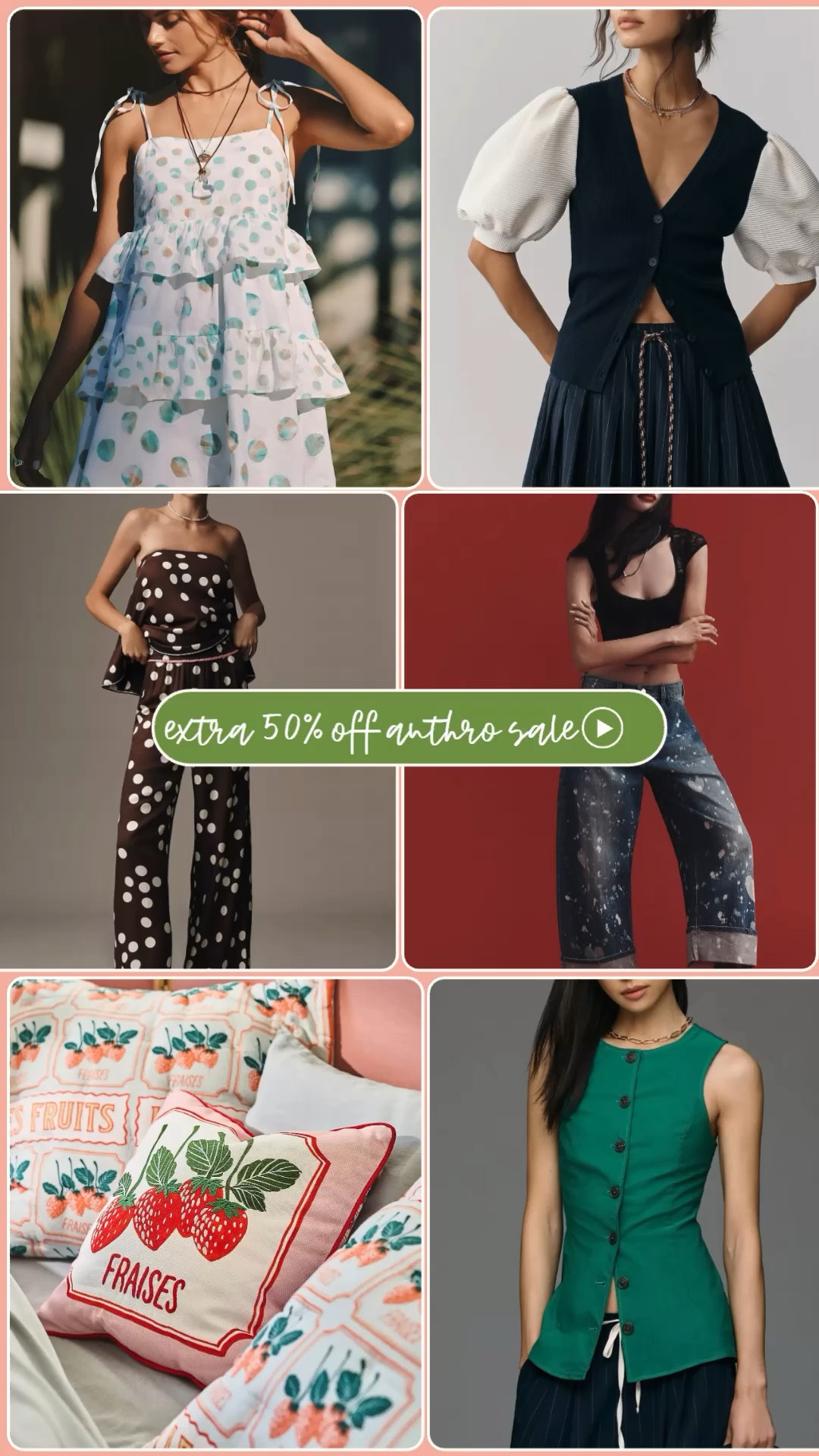 extra 50% off Anthro Sale 

#LTKSaleAlert
