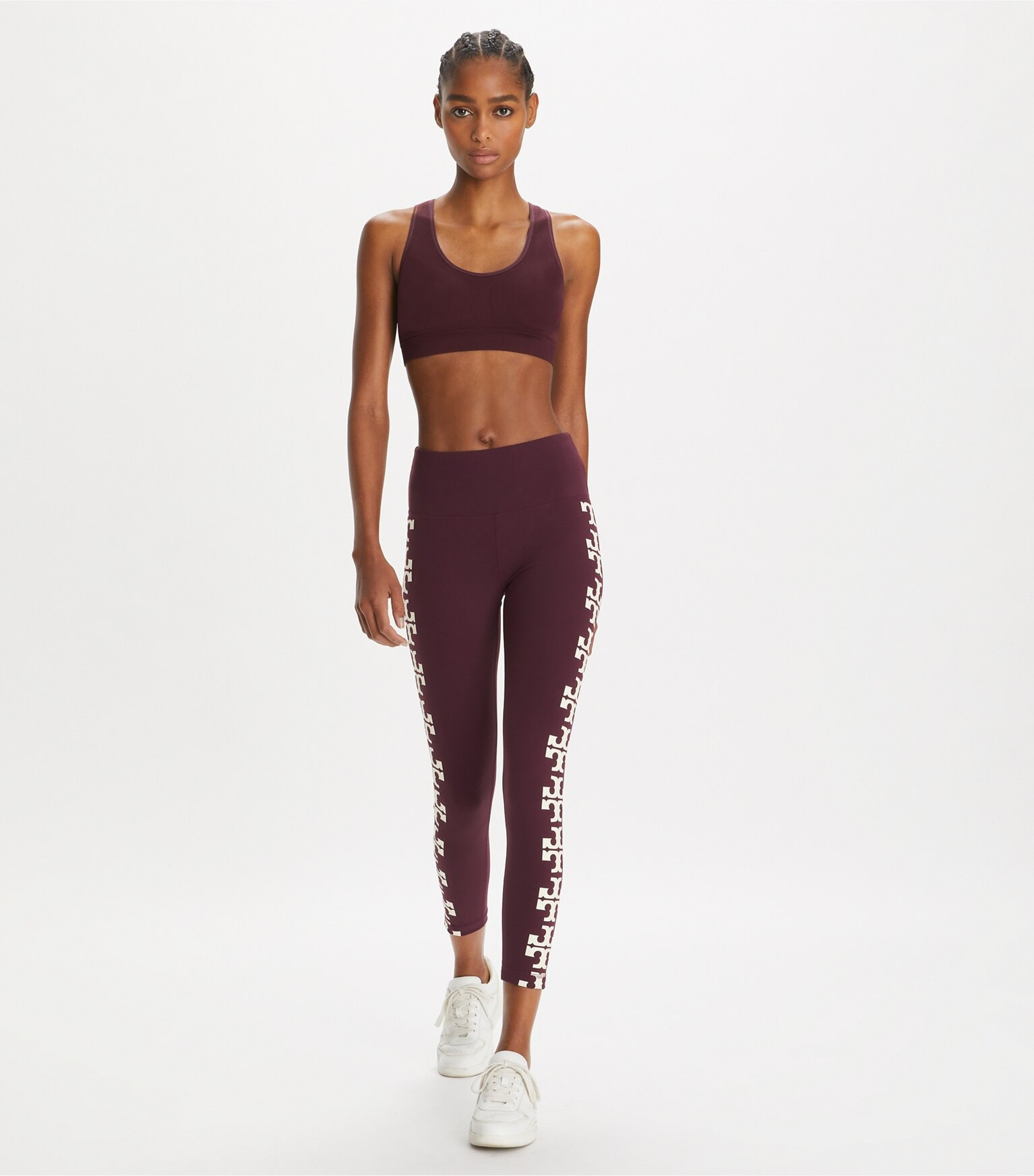 Compression Logo 7/8 Legging: Women's Designer Bottoms | Tory Burch | Tory Burch (US)