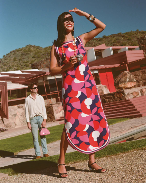 Selena Maxi Dress - Kaleidoscope | Frances Valentine