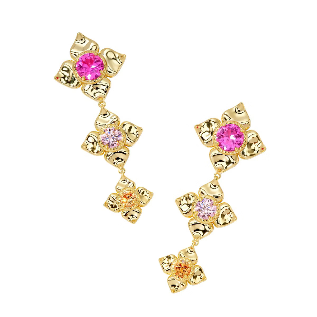 Kendra Scott Lily Mix 14K Gold Over Brass Statement Earrings | Target