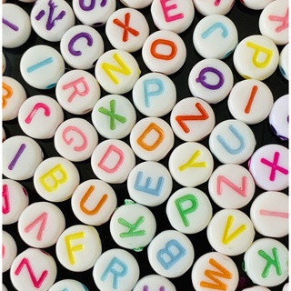 miçangas entremeio infantil contas de letras alfabeto e vogal para montagem pulseiras e outros | Shopee (BR)