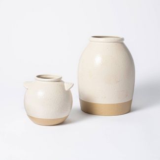 6" x 6" Crock Stoneware Vase Beige - Threshold™ designed with Studio McGee | Target